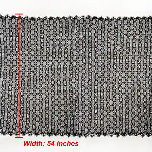 Ani Accessories premium mesh French fabric geometric wave design 54 inch for modern fashion outfits