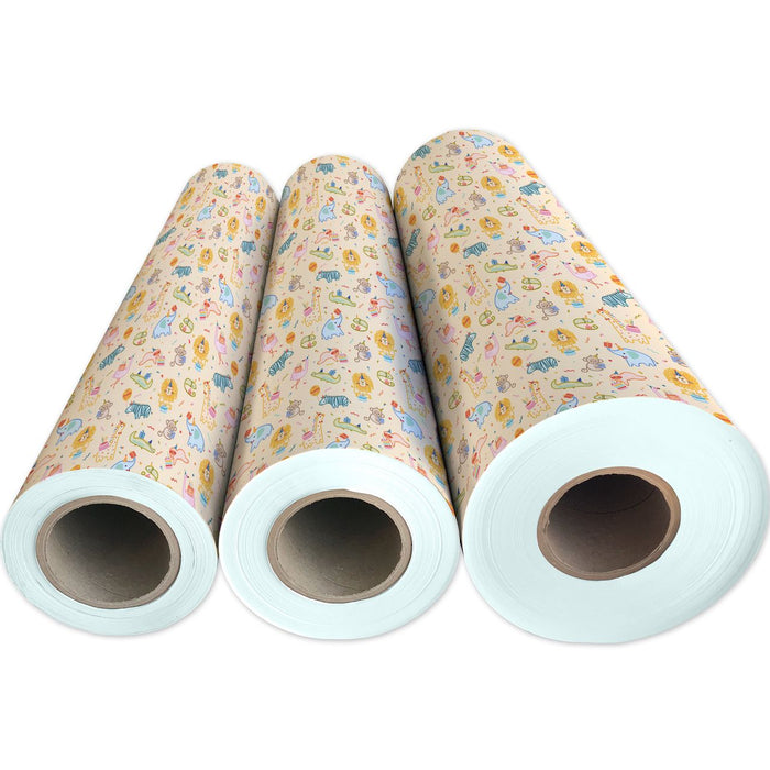 Gift Wrap - Safari Party - Recycled Fiber