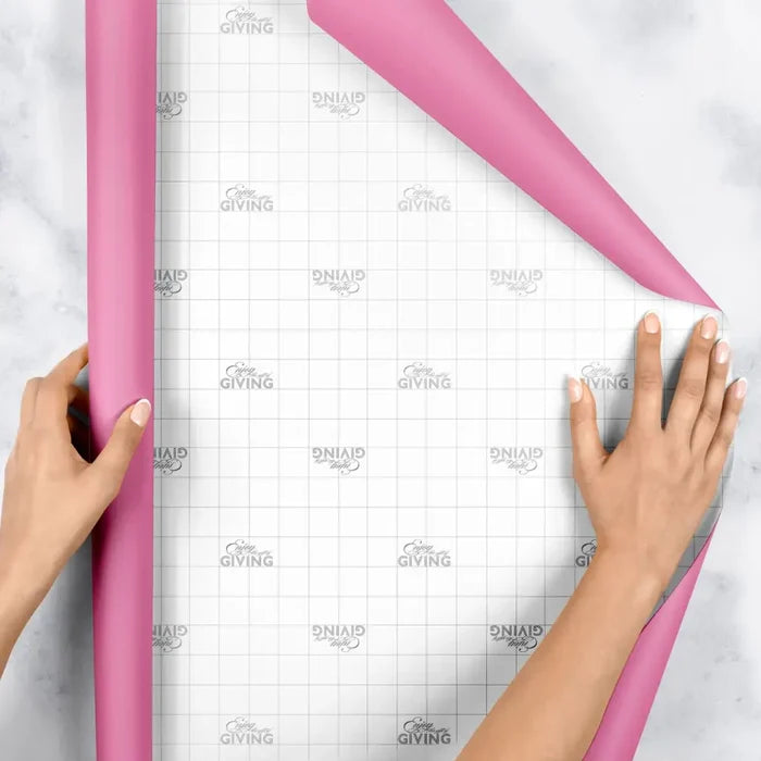 Gift Wrap - Solids - Pink Matte (Recycled Fiber)