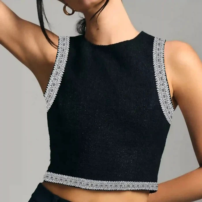 Glass Beaded Lace Trim - Cutdana