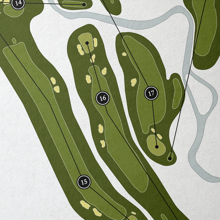 Glen View Club | Golf Course Map | Close Up