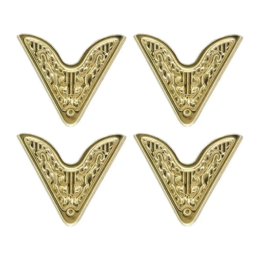 Gold V-Shaped Collar Tips