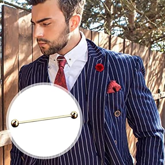 Golden Ball Metal lapel pin|Collar Pin Brooches