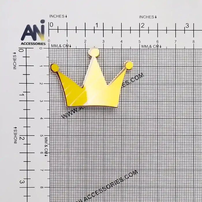Golden Crown Brooches
