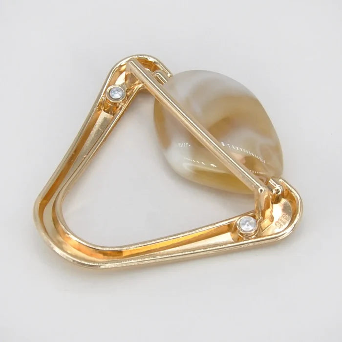 Golden Loop Stone Metal Buckle | 64mm
