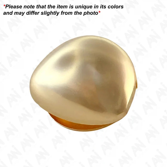 Ani Accessories Golden Tear Metal Buckle Caution in white background with text product may slightly differ from the image.