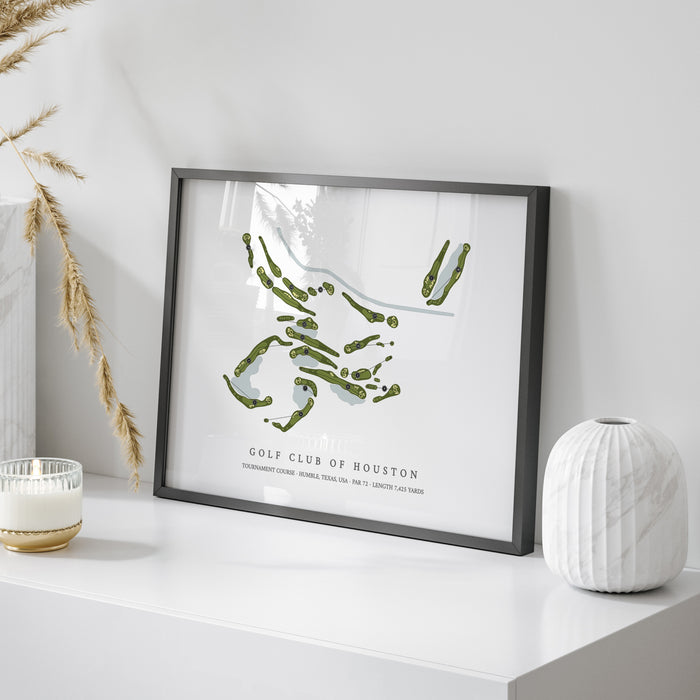 Golf Club of Houston - Tournament Course | Golf Course Map | On Table