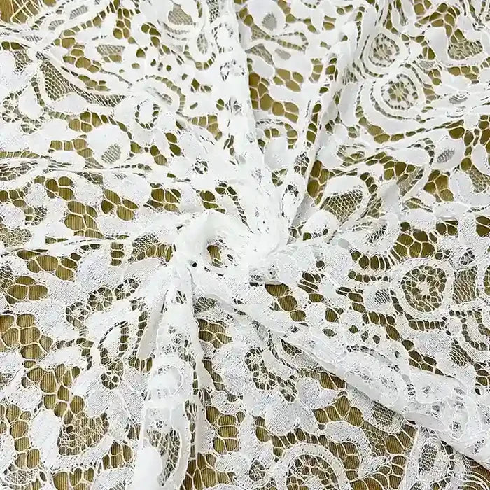Ani Accessories premium floral corded lace fabric 17 inches for dresses and luxury fashion use