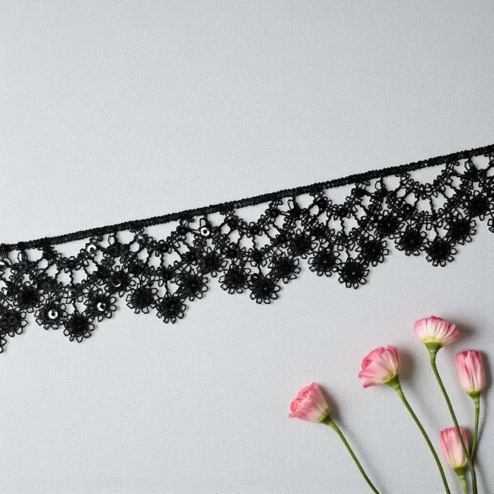 Graceful Floral Pattern Lace | Width 5cm (2 inches) 50mm | SKU-FML-18