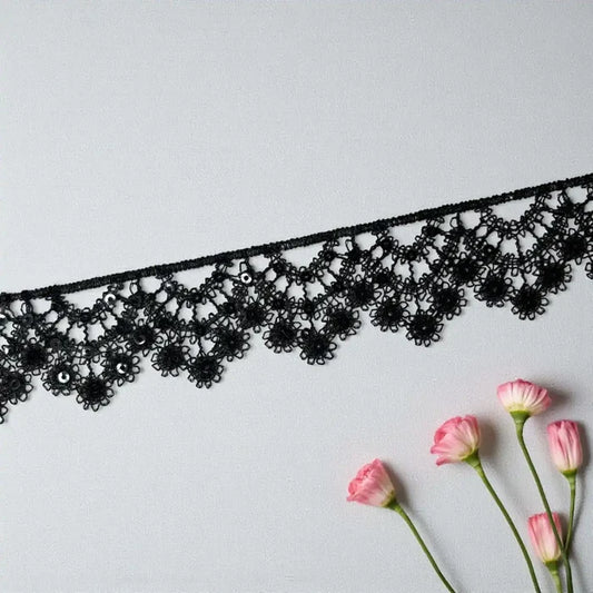 Graceful Floral Pattern Lace | Width 5cm (2 inches) 50mm | SKU-FML-18
