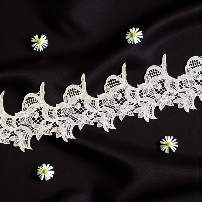 Graceful Leaf & Floral Lace | Width 17.7cm (7 inches) 177mm | SKU-FML-39