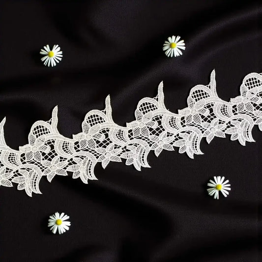 Graceful Leaf & Floral Lace | Width 17.7cm (7 inches) 177mm | SKU-FML-39