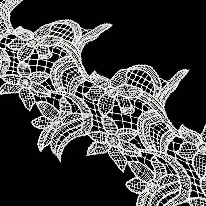 Graceful Leaf & Floral Lace | Width 17.7cm (7 inches) 177mm | SKU-FML-39