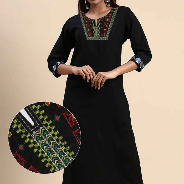 Stylish Green Touch vibrant embroidered neckline by Ani Accessories displaying lively color tones and quality craftsmanship