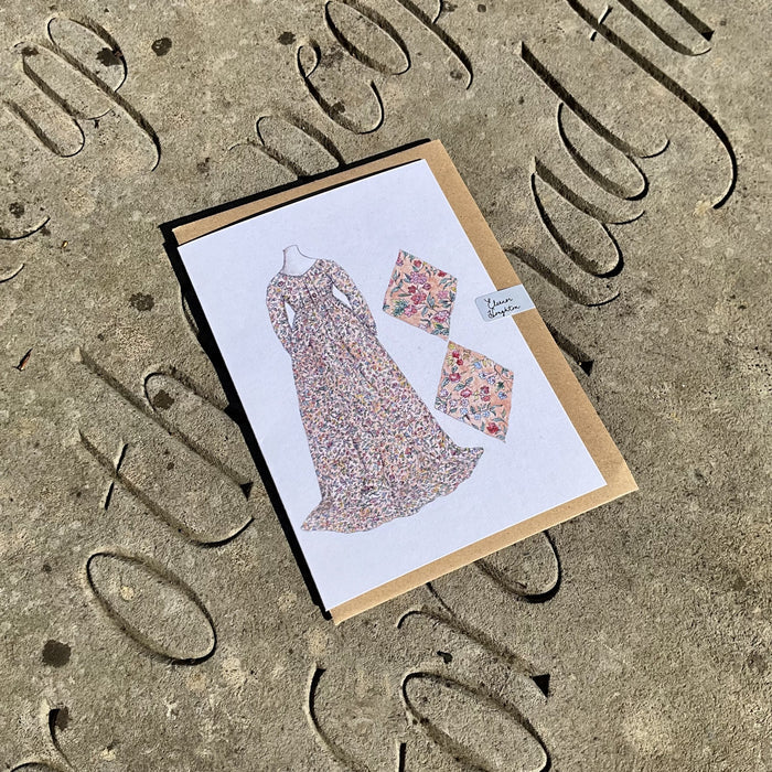 Greeting cards - Set of 4 - inspired by Jane Austen's quilt - NEW
