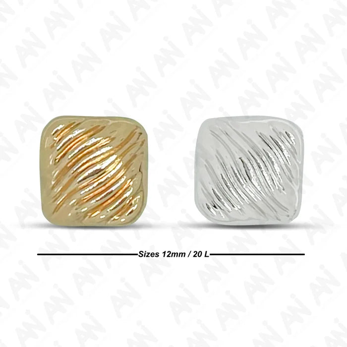 Grooved Style Shirt Button | 12mm(20L)