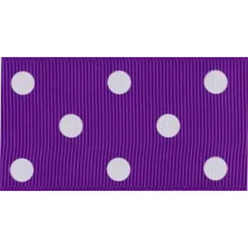 1-1/2" x 20 yd / Purple/White Dots / Single roll