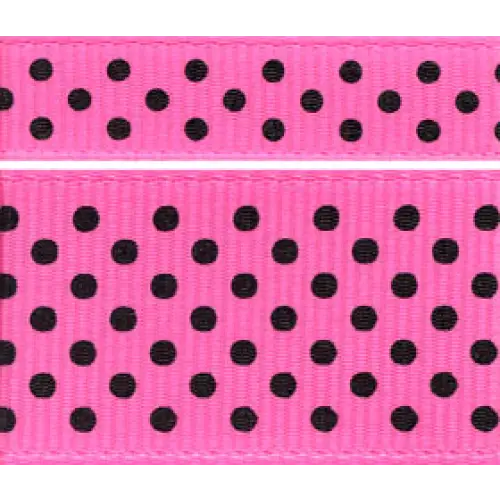 Single roll / 3/8" x 20 yd / Hot Pink/Black