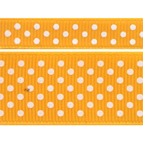 Grosgrain Swiss Dot - 3/8’’ x 20 yd / Bright Yellow