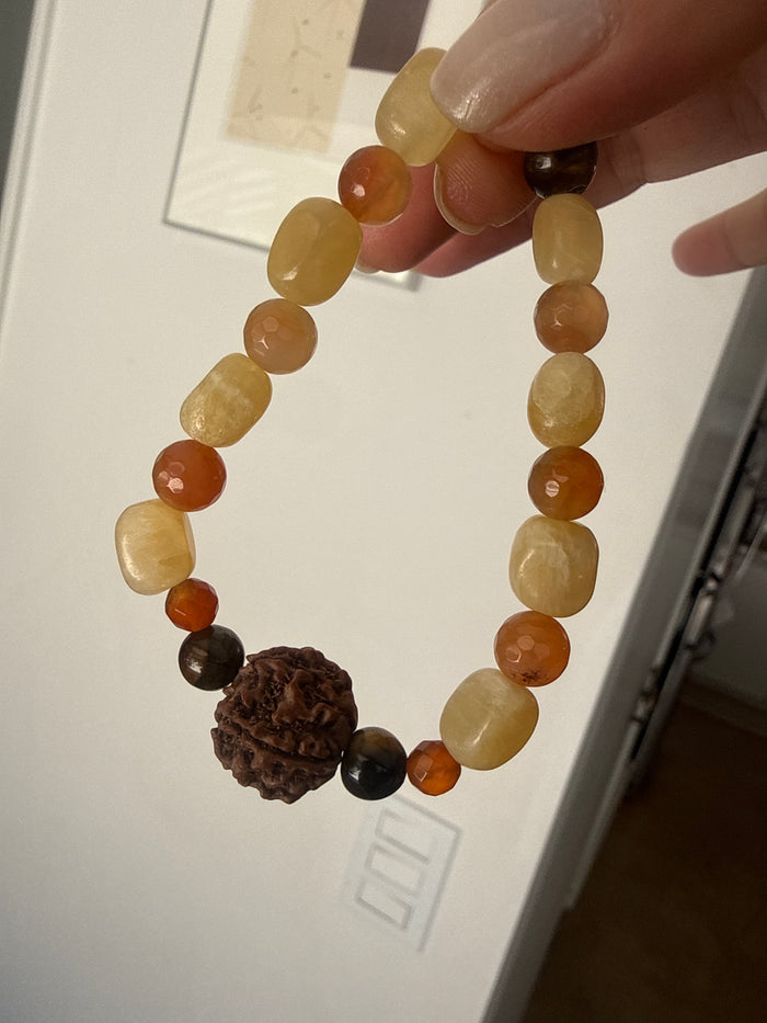 Grounded Confidence Chakra Bracelet (Root–Solar Plexus) – 7.5 inch