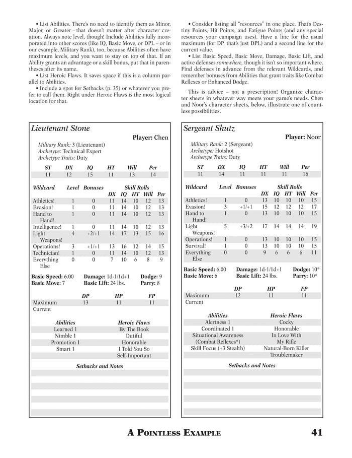 GURPS Template Toolkit 5: Quick and Pointless