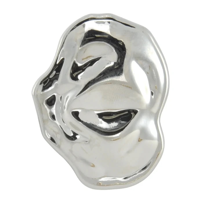 Hammered Crinkled Metal Buttons | 48mm