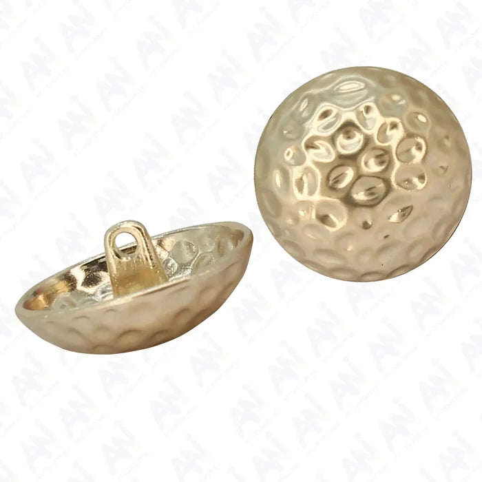 Hammered Design Metal Button |  18mm(28L) & 23mm(36L)