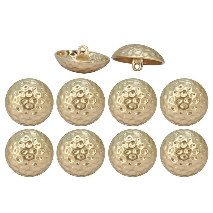 Hammered Design Metal Button |  18mm(28L) & 23mm(36L)