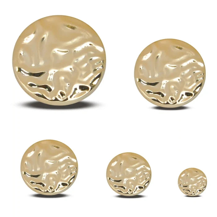 Hammered Gold ABS Plastic Buttons