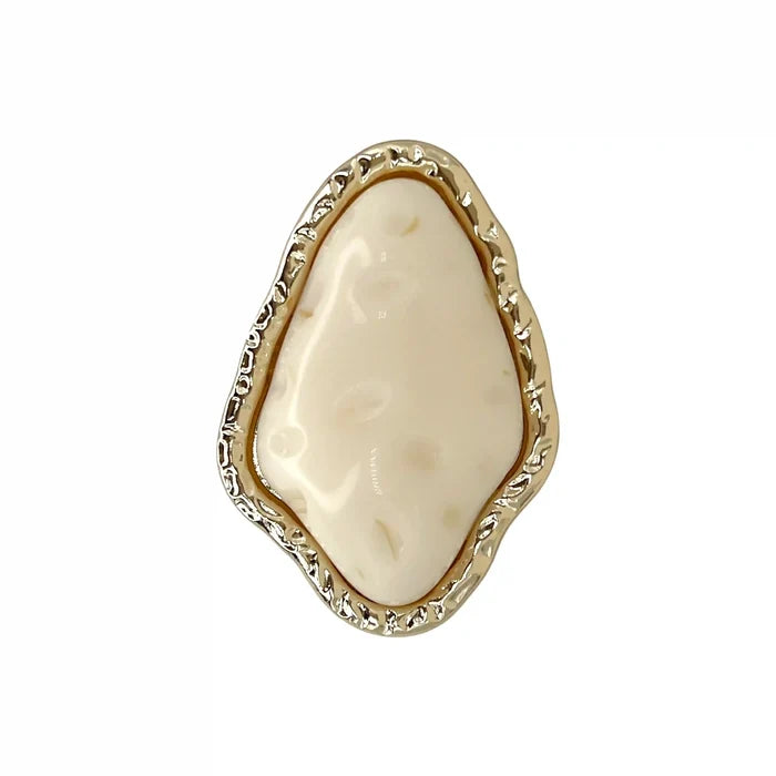 Hammered Gold Resin Studs