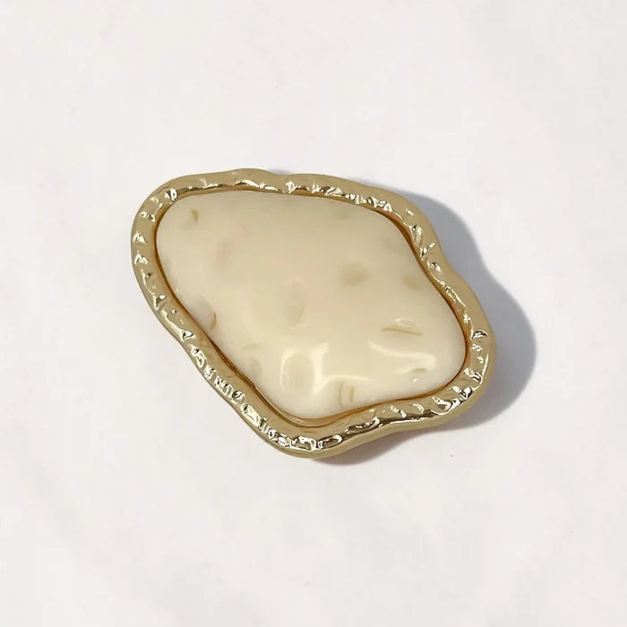 Hammered Gold Resin Studs