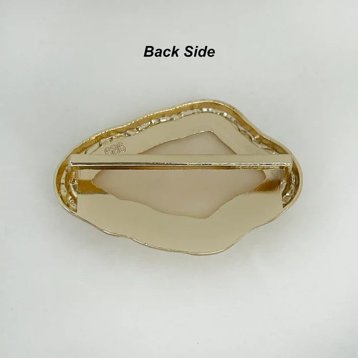 Hammered Gold Resin Studs