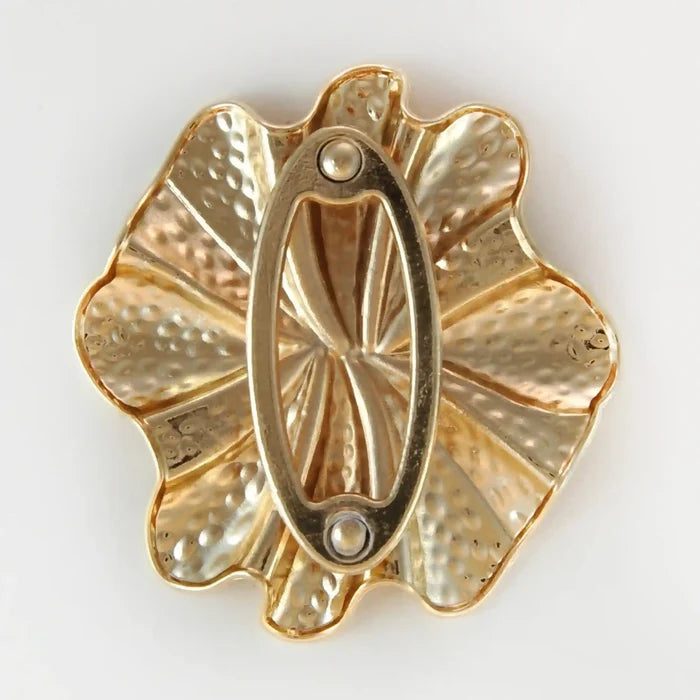 Hammered Style Golden Petal