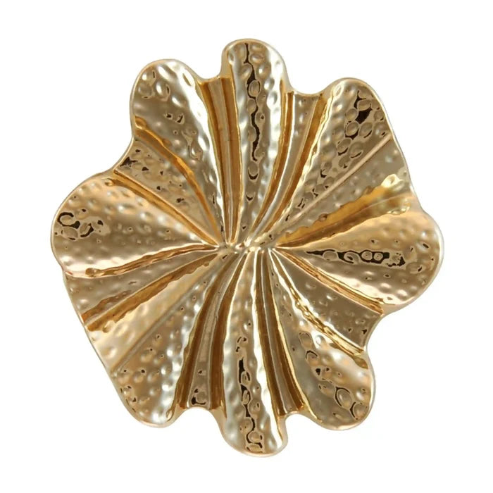 Hammered Style Golden Petal