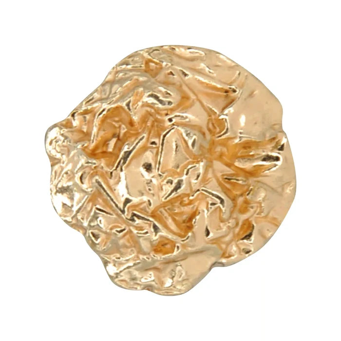 Hammered Style Irregular Metal Buttons | 15mm & 18mm