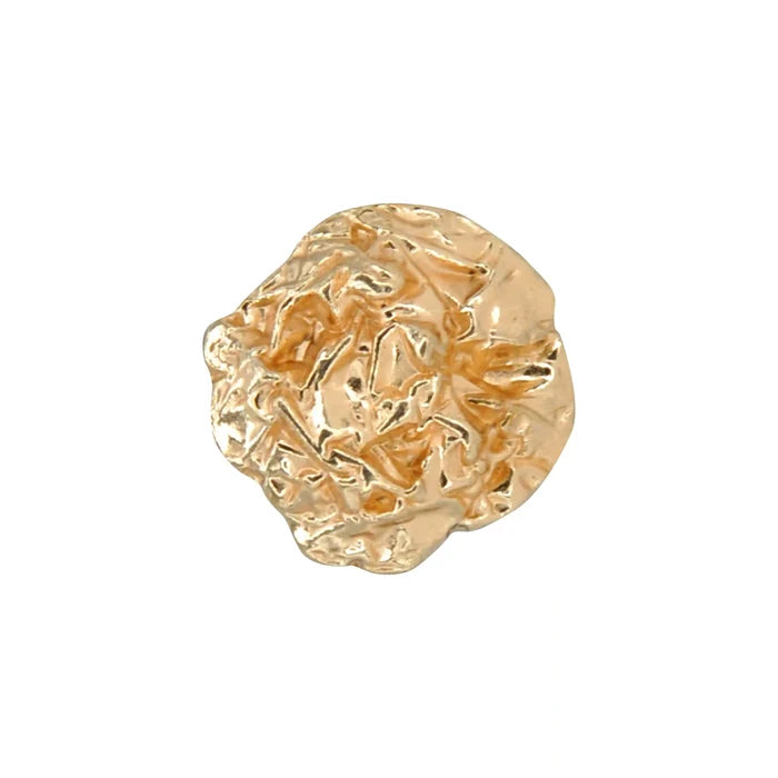 Hammered Style Irregular Metal Buttons | 15mm & 18mm