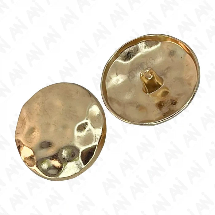 Hammered Style Metal Buttons | 28mm(44L)