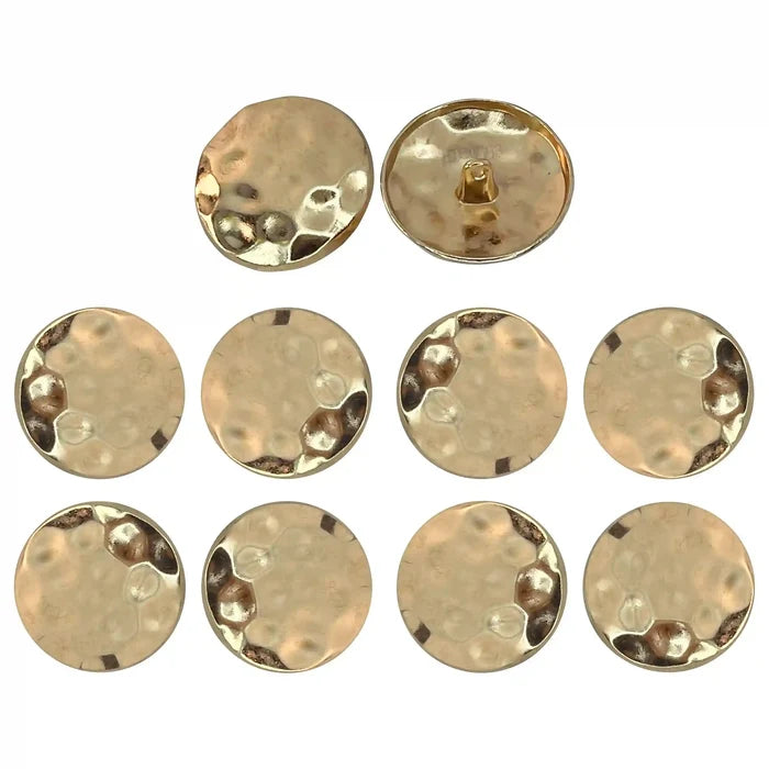 Hammered Style Metal Buttons | 28mm(44L)