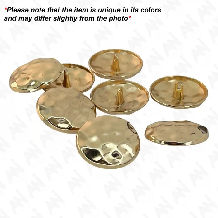 Hammered Style Metal Buttons | 28mm(44L)