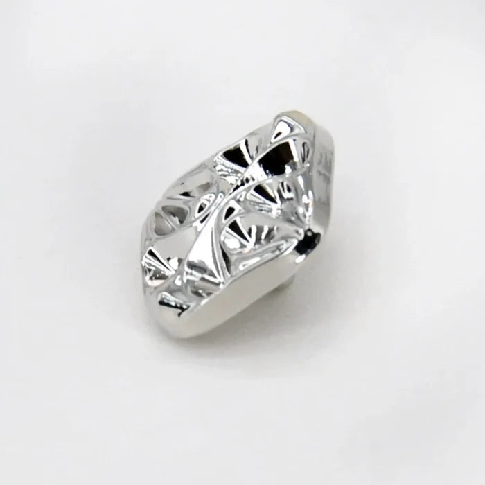 Hammered Wave Square Metal Button | 13mm(20L)