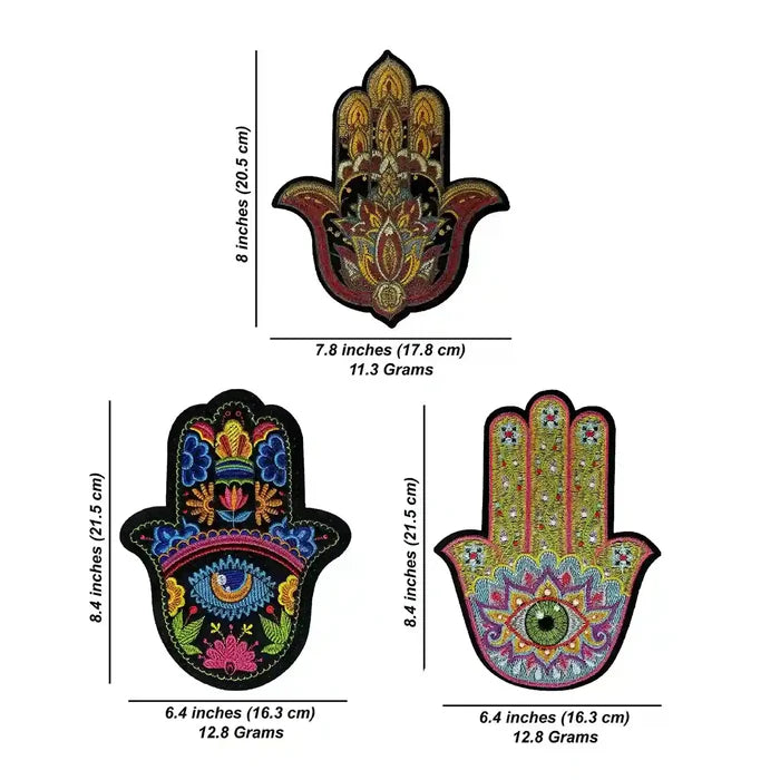 Hand Inspire Eye Sew Hot-Fix Patch