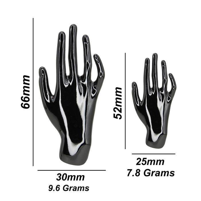 Hand Style Novelty Metal Buttons | 52mm & 66mm