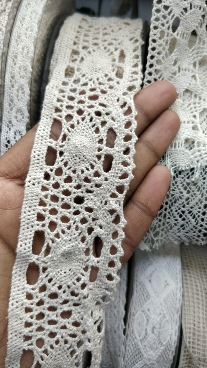 Hand Touch ni Accessories Dyeable Floral Lace