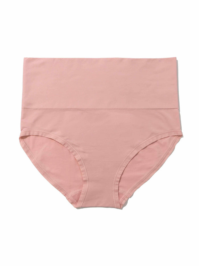 HANKY PANKY BODY™ Boyshort Inner Peace Beige - Flat Lay, High Rise Beige Boyshort Panties | Hanky Panky