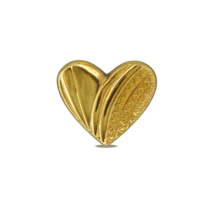 Heart Shape Metal Shirt Buttons | 12mm(20L)