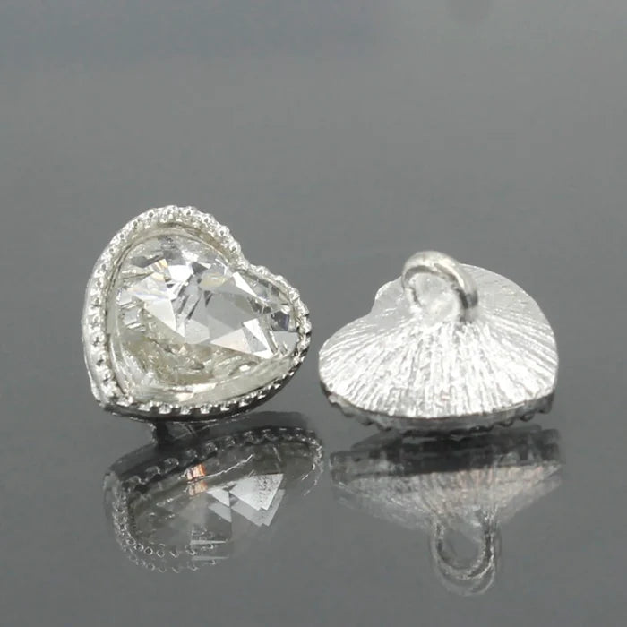 Heart Shape Shank Buttons | 17mm(27L)
