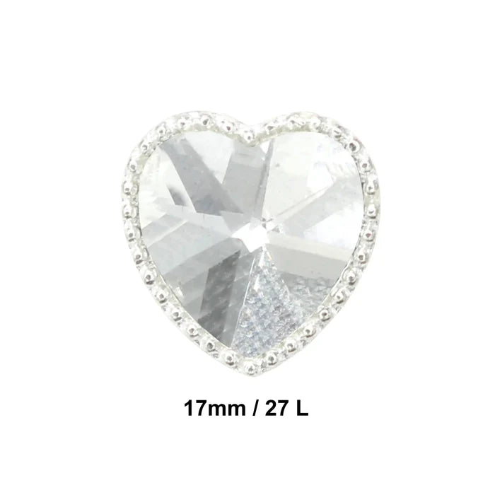 Heart Shape Shank Buttons | 17mm(27L)