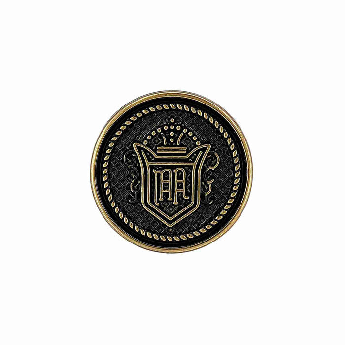 Heraldic-Crest Emblem Button