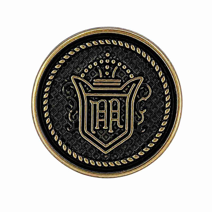 Heraldic-Crest Emblem Button