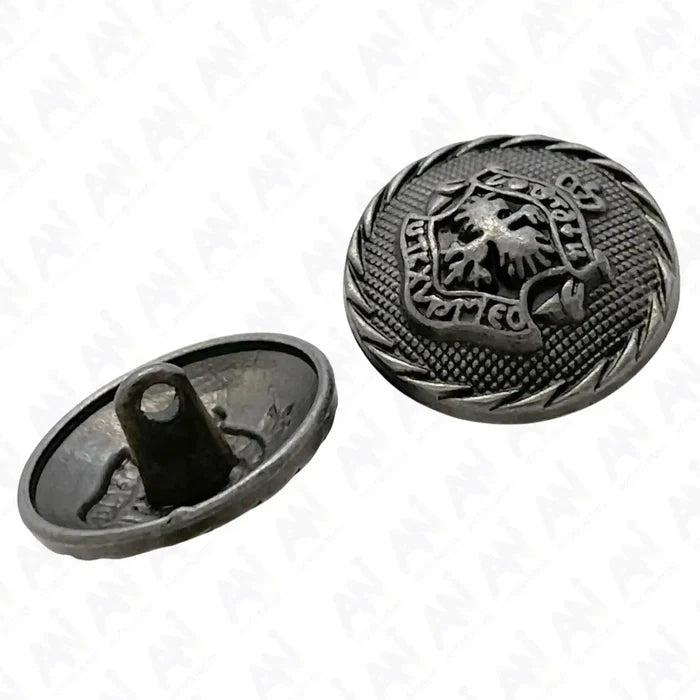 Heraldic Emblem Shank Metal Buttons | 11mm(17L) & 20mm(32L)